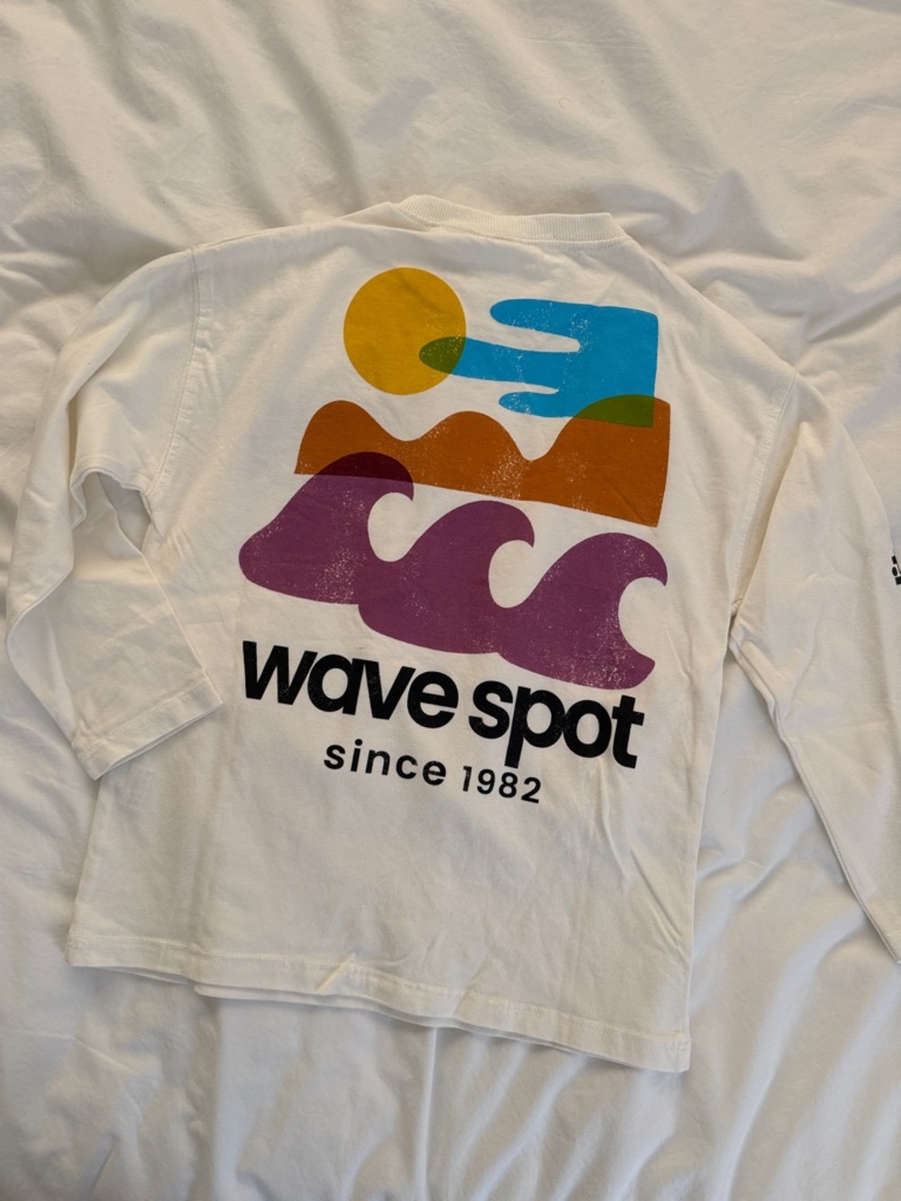 ZARA KIDS- Wave Spot Long-Sleeve Kids Tee White NWT